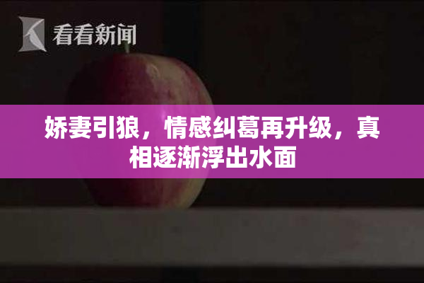 娇妻引狼，情感纠葛再升级，真相逐渐浮出水面