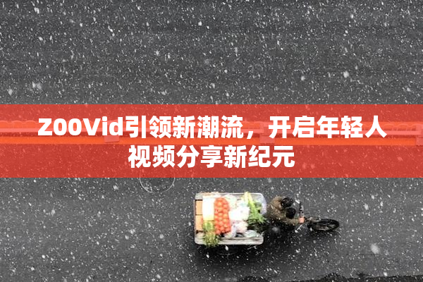 Z00Vid引领新潮流，开启年轻人视频分享新纪元