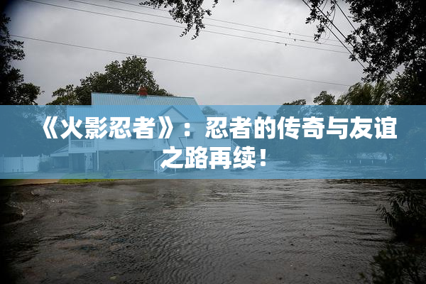《火影忍者》：忍者的传奇与友谊之路再续！