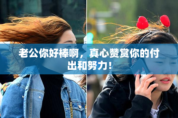 老公你好棒啊，真心赞赏你的付出和努力！
