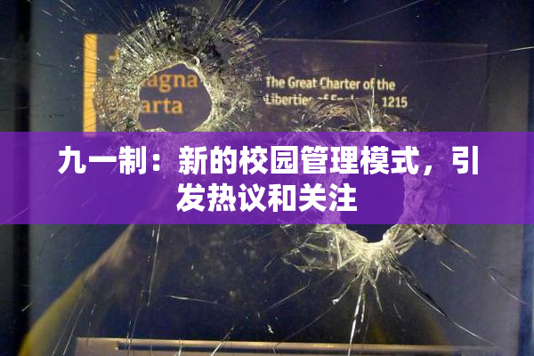 九一制：新的校园管理模式，引发热议和关注