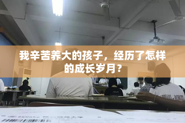 我辛苦养大的孩子，经历了怎样的成长岁月？