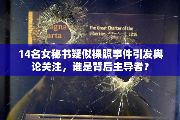 14名女秘书疑似裸照事件引发舆论关注，谁是背后主导者？