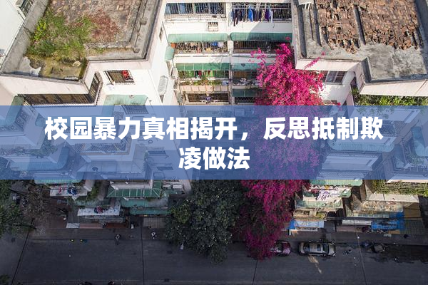 校园暴力真相揭开，反思抵制欺凌做法