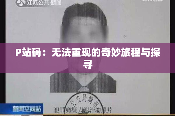 P站码：无法重现的奇妙旅程与探寻