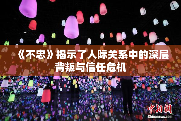 《不忠》揭示了人际关系中的深层背叛与信任危机
