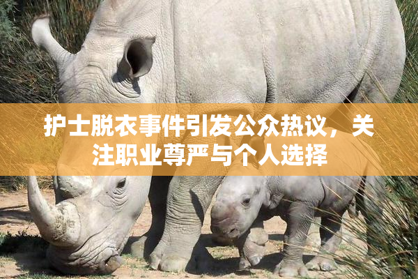 护士脱衣事件引发公众热议，关注职业尊严与个人选择
