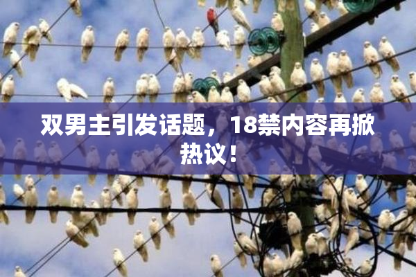 双男主引发话题，18禁内容再掀热议！