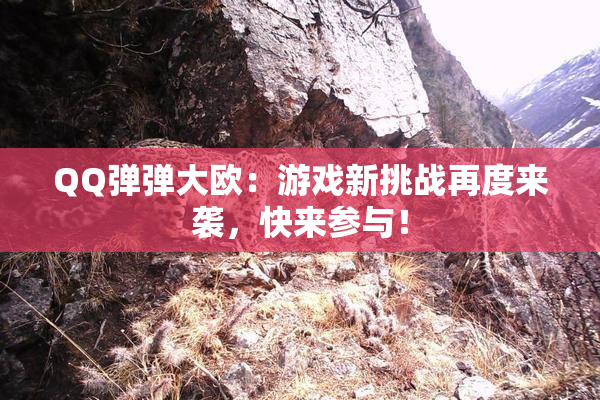 QQ弹弹大欧：游戏新挑战再度来袭，快来参与！