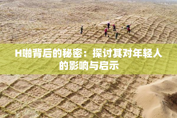 H啪背后的秘密：探讨其对年轻人的影响与启示