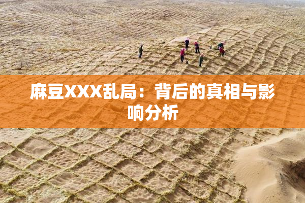 麻豆XXX乱局：背后的真相与影响分析
