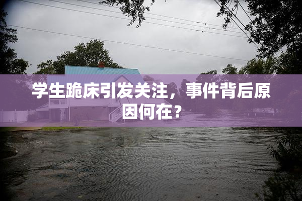 学生跪床引发关注，事件背后原因何在？