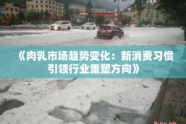 《肉乳市场趋势变化：新消费习惯引领行业重塑方向》