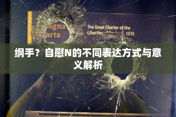 纲手？自慰N的不同表达方式与意义解析