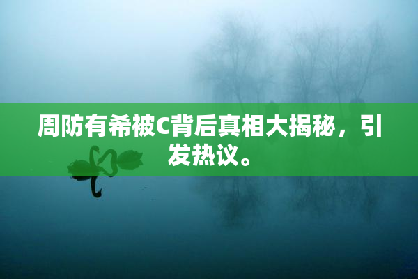 周防有希被C背后真相大揭秘，引发热议。