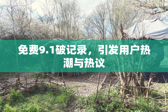 免费9.1破记录，引发用户热潮与热议