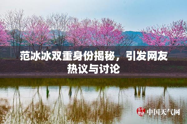 范冰冰双重身份揭秘，引发网友热议与讨论