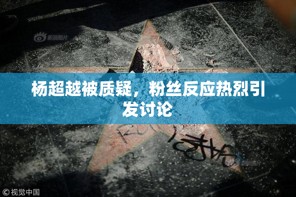 杨超越被质疑，粉丝反应热烈引发讨论