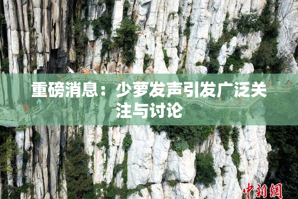 重磅消息：少萝发声引发广泛关注与讨论