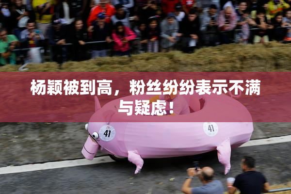 杨颖被到高，粉丝纷纷表示不满与疑虑！