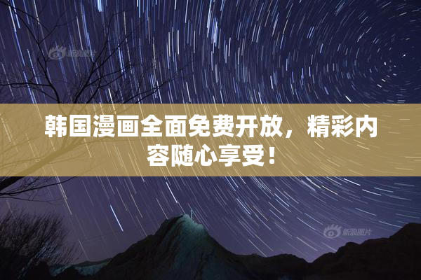韩国漫画全面免费开放，精彩内容随心享受！
