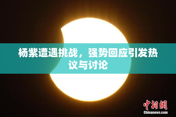 杨紫遭遇挑战，强势回应引发热议与讨论