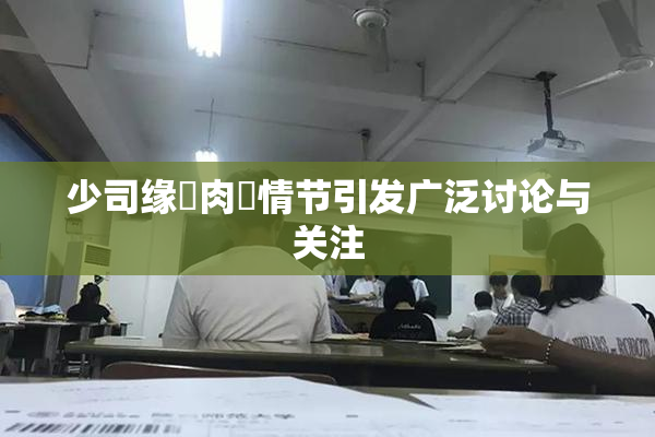 少司缘婬肉泬情节引发广泛讨论与关注
