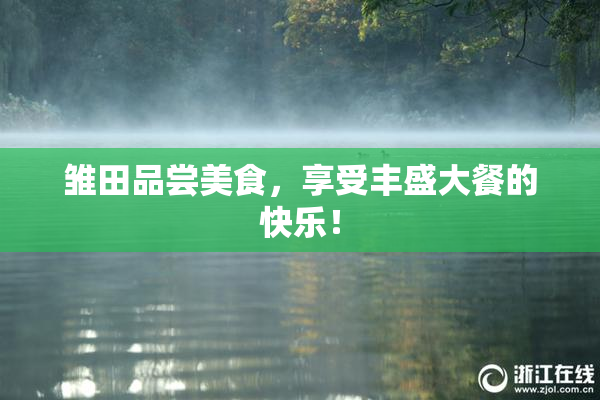 雏田品尝美食，享受丰盛大餐的快乐！