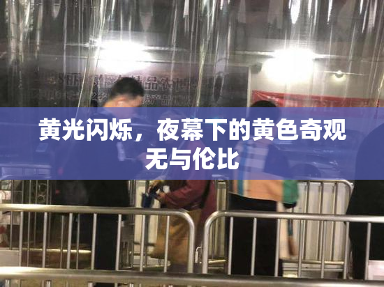黄光闪烁，夜幕下的黄色奇观无与伦比