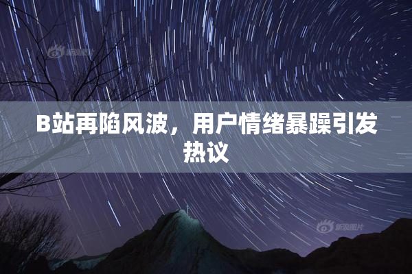 B站再陷风波，用户情绪暴躁引发热议