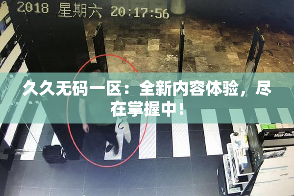 久久无码一区：全新内容体验，尽在掌握中！
