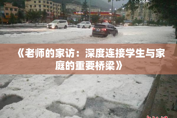 《老师的家访：深度连接学生与家庭的重要桥梁》