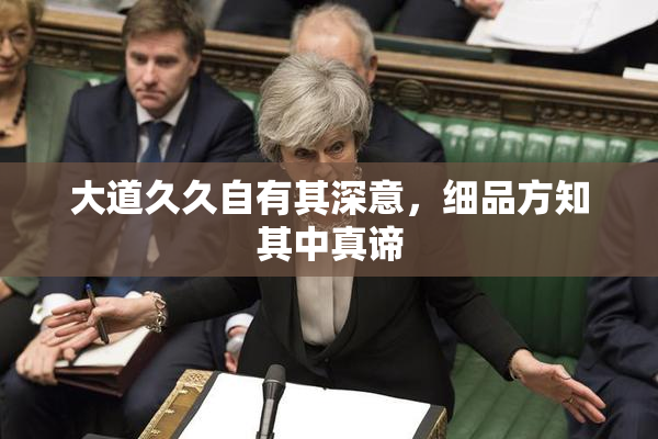 大道久久自有其深意，细品方知其中真谛
