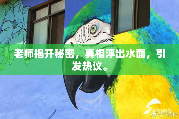 老师揭开秘密，真相浮出水面，引发热议。