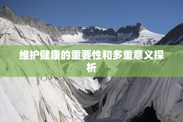 维护健康的重要性和多重意义探析