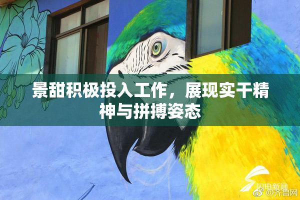 景甜积极投入工作，展现实干精神与拼搏姿态