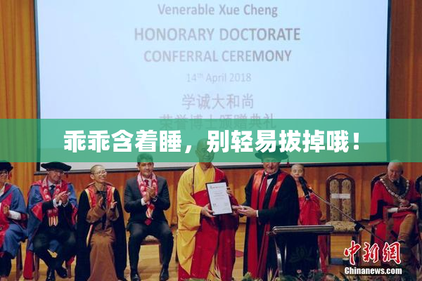乖乖含着睡，别轻易拔掉哦！