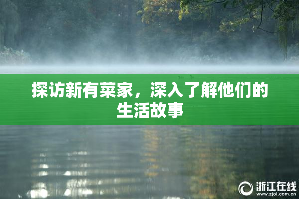探访新有菜家，深入了解他们的生活故事