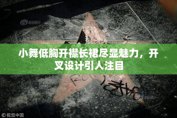 小舞低胸开襟长裙尽显魅力，开叉设计引人注目