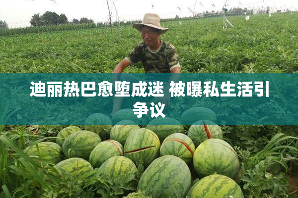 迪丽热巴愈堕成迷 被曝私生活引争议