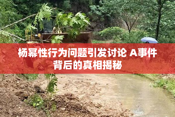 杨幂性行为问题引发讨论 A事件背后的真相揭秘