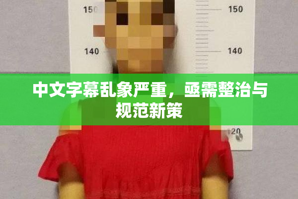 中文字幕乱象严重，亟需整治与规范新策