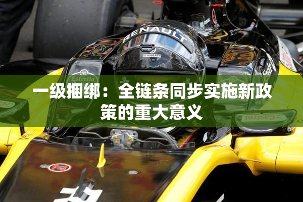 一级捆绑：全链条同步实施新政策的重大意义