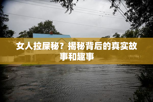 女人拉屎秘？揭秘背后的真实故事和趣事