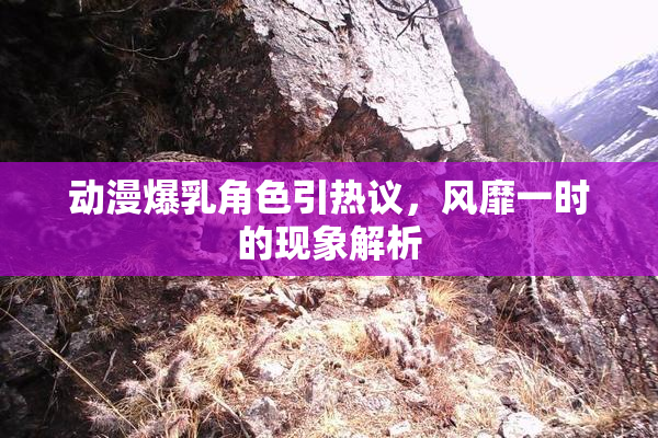 动漫爆乳角色引热议，风靡一时的现象解析