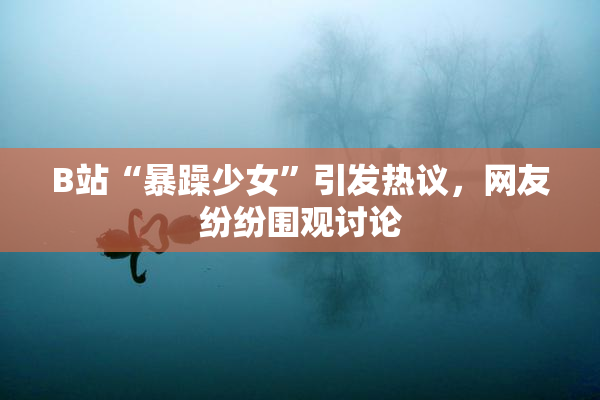 B站“暴躁少女”引发热议，网友纷纷围观讨论