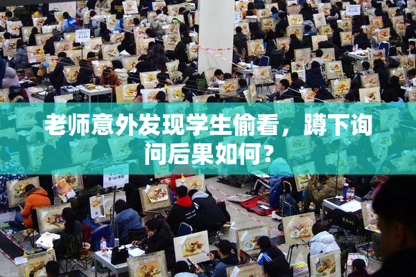 老师意外发现学生偷看，蹲下询问后果如何？