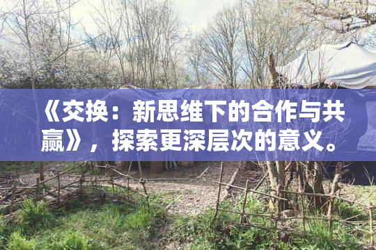 《交换：新思维下的合作与共赢》，探索更深层次的意义。
