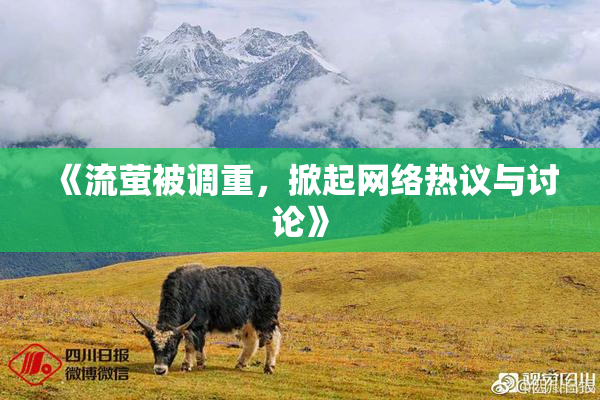 《流萤被调重，掀起网络热议与讨论》