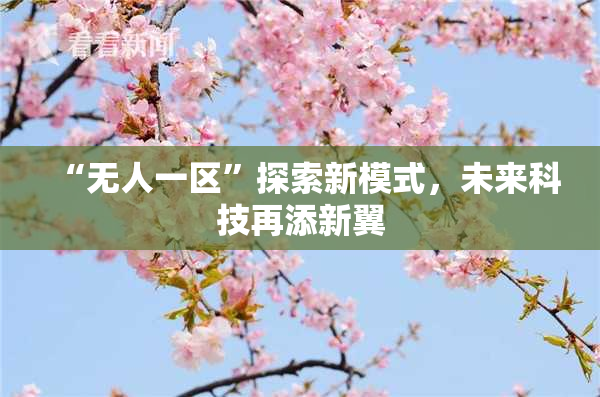 “无人一区”探索新模式，未来科技再添新翼